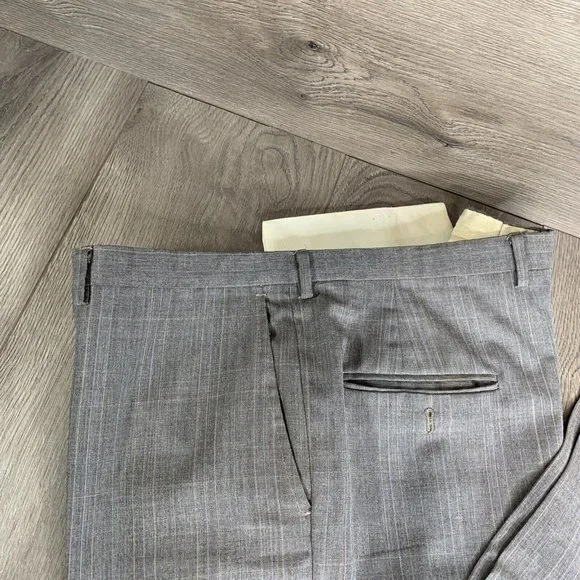 Botany 500 Joslins Mens 2 piece Suit Rose Grey w/Pinstripes See Desc for Measure - Picture 13 of 16